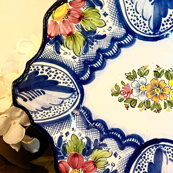 Vintage Handcrafted/Handpainted Spanish/Mediterranean Sevilla Decorative Plate - Picture 4 of 7